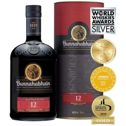 Bunnahabhain 12 éves Islay Single Malt Skót Whisky 0,7l 46,3%