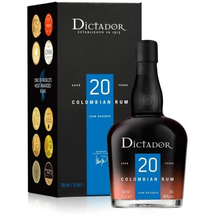 Dictador 20 éves rum 0,7l 40% DD