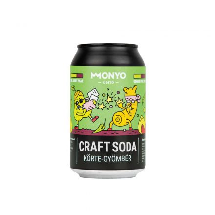 Monyo Körte-Gyömbér Lemonade 0,33l