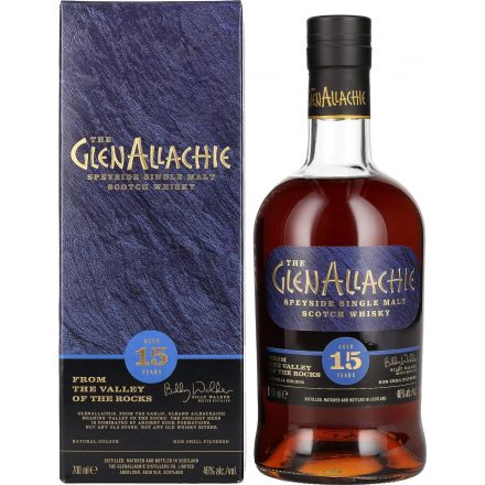 GlenAllachie 15 éves Scottish Oak whiskey 0,7l 48%