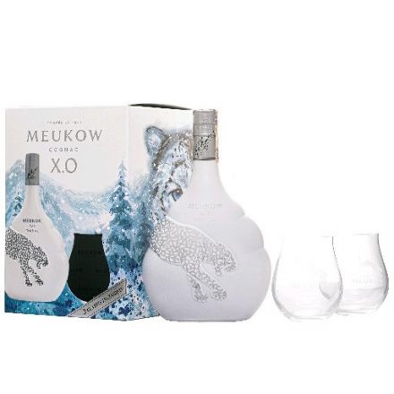 Meukow XO Ice Panther konyak 0,7l 40% + 2 pohár DD