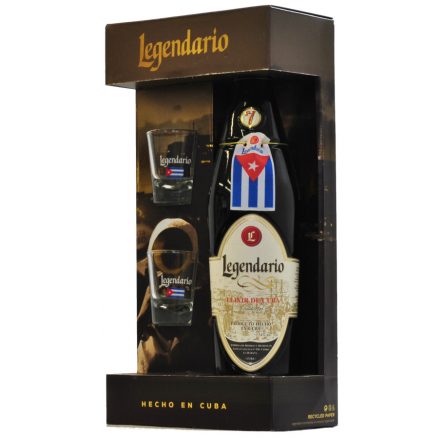 Legendario Elixir de Cuba rum 0,7l 34% + 2 pohár DD