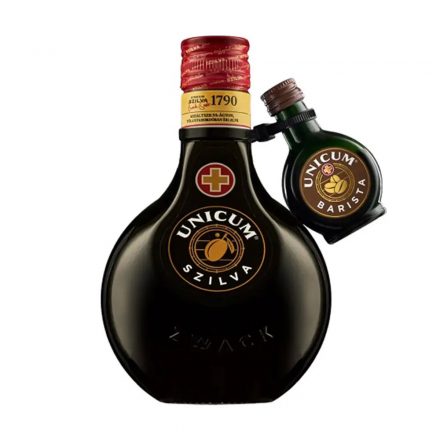 Unicum Szilva 0,5L 34,5% + Barista 0,04l mini