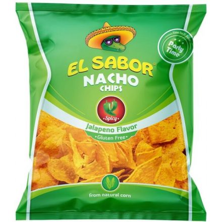 El Sabor Nacho chips - jalapenos 100g 1/16
