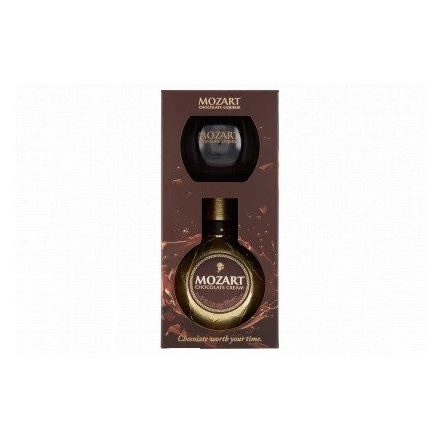 Mozart Chocolate Coffee likőr 0,5l 17% + pohár DD