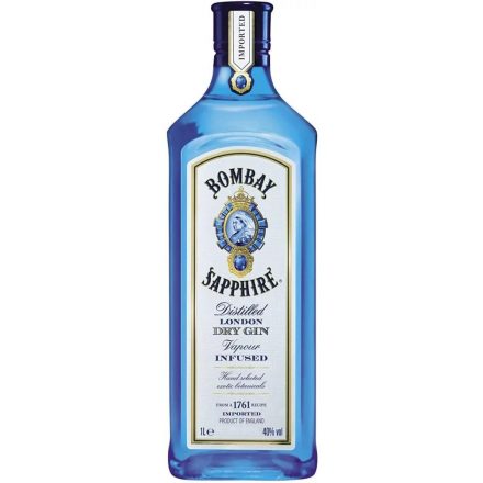 Bombay Sapphire gin 1L 40% DRS