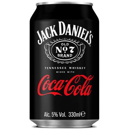 Jack Daniels & Cola 0,33l 5% CAN DRS