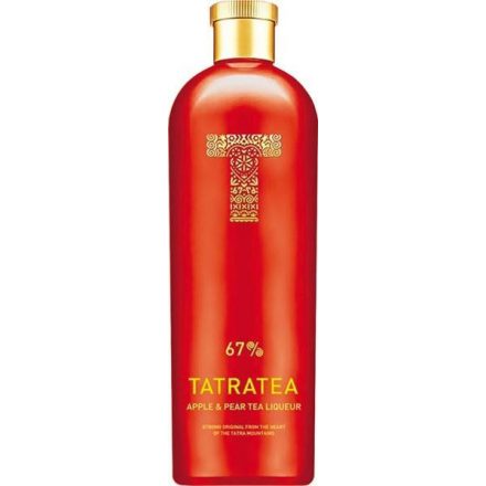 Tatratea Alma-Körte likőr 0,7l 67% (piros) DRS