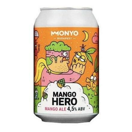 Monyo Mango Hero - Mango Ale sör 0,33l 4,5% 1/12 CAN DRS