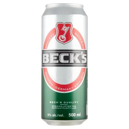 Becks sör 0,5l 5% dob DRS