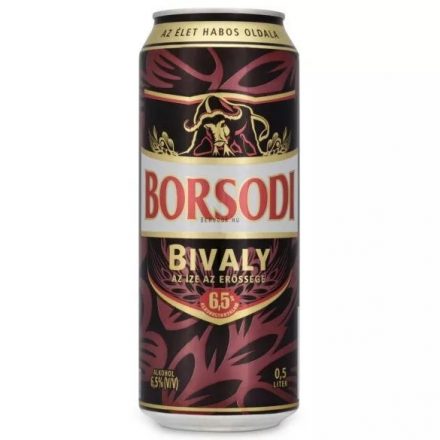 Borsodi Bivaly sör 0,5l dob. DRS