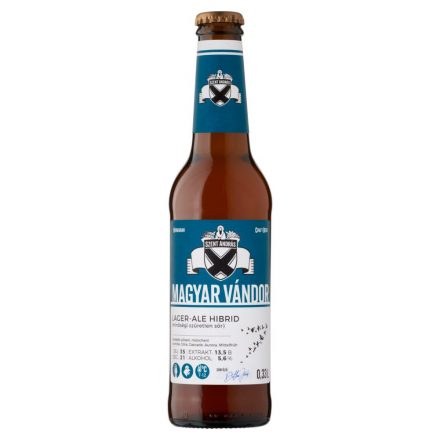 Szent András Magyar Vándor ale/lager hibrid sör 0,33l 5,6% DRS