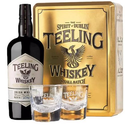 Teeling Small Batch whiskey 0,7l 46% + 2 pohár aranyszínű DD DRS