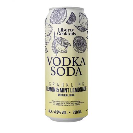 Liberty Lemon&Mint Lemonade Vodka Soda 0,33l 4,9% dob 1/24 DRS