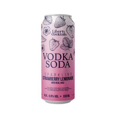 Liberty Strawberry Lemonade Vodka Soda 0,33l 4,9% dob 1/24 DRS