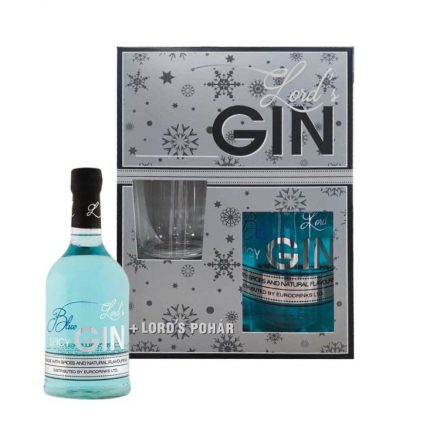 Lords Blue gin 0,7l 37,5% + pohár DD DRS