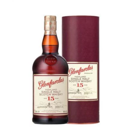 Glenfarclas 15 éves whisky 0,7l 46% DD DRS