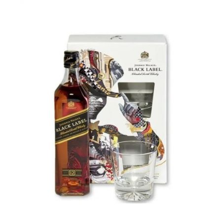 Johnnie Walker Black whiskey 0,7l 40% DRS + pohár DD