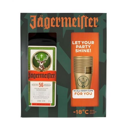 Jagermeister 0,7L 35%+10 alupohár DD DRS