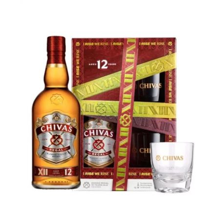 Chivas Regal 12 éves whisky 0,7l 40% + 2 pohár DD DRS